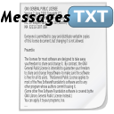 logo pour messages écrits: 3 feuilles décalées